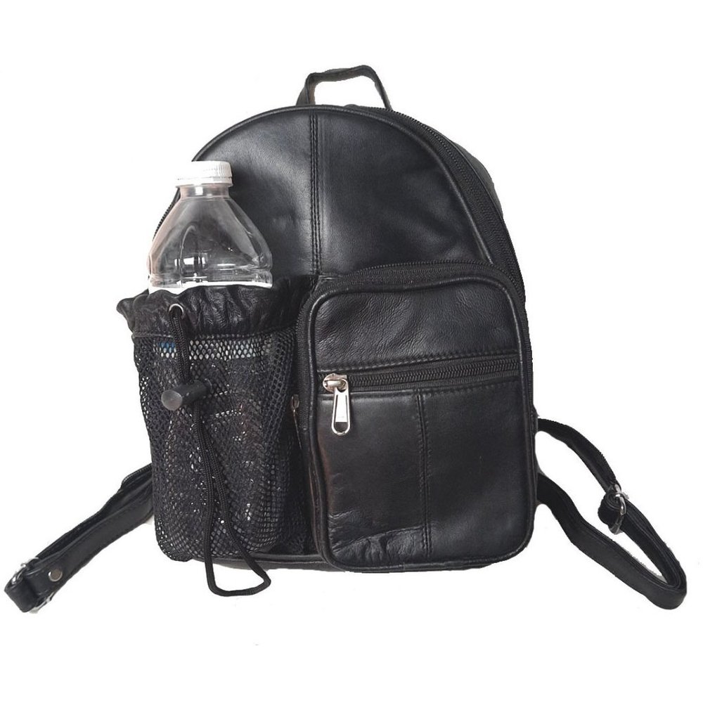 Genuine Lambskin Leather Backpack Sling Body Bag #2004